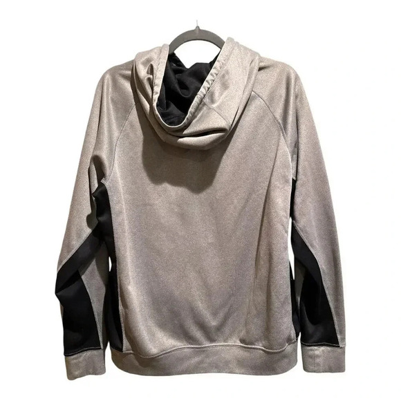 Men's New Era Grey and Black‎ Calgary Stampeders CFL Pullover Hoodie Football - Picture 4 of 7